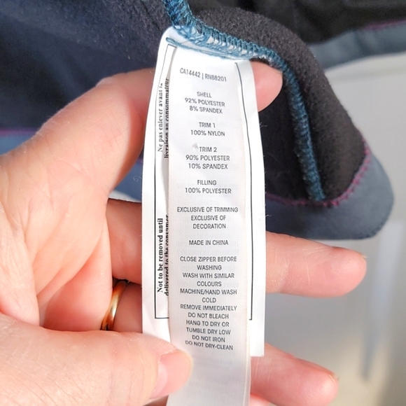 MPG Women's Teal and Grey Jacket Size M - Picture 7 of 8